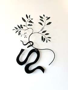 Bing Dawe Artist Works For Sale: Reach. Otakaro River - Eel with Titoki and Mahoe.