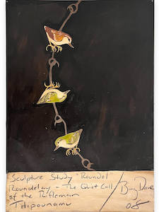 Sculpture Study 'Roundel'- Roundelay, the Quiet Call of the Rifleman