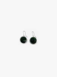 Pounamu Disk Earrings