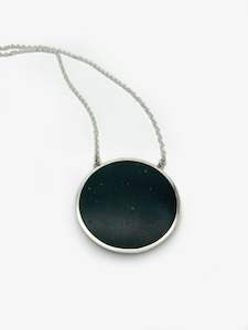 Disc Pendant 60mm Basalt