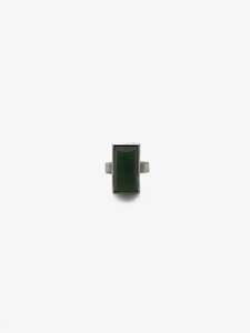 Lisa Woods Artist Works For Sale: Tapered Rectangle Pounamu Ring