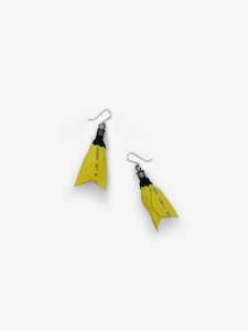 Lynn Kelly Artist Works For Sale: Kowhai Earrings with Hooks