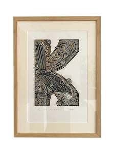 Michel Tuffery Artist Works For Sale: K for Kōkako