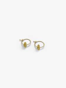 Gold Disk Earrings