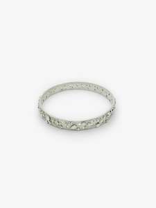 Wide Riverbed Bangle