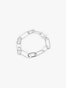 Silver Three Link Bracelet