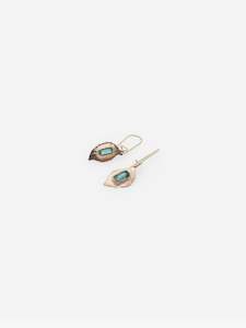 Sarah Thomas: Red Gold and Tourmaline Earrings