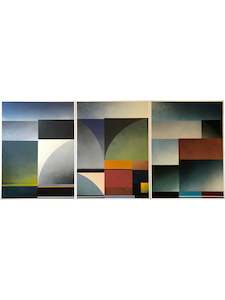 Richard Adams Artist Works For Sale: New Moon I, II, III (Triptych)