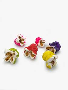 Madeleine Child Artist Works For Sale: Mixed Coloured Popcorn Set of Six