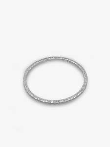 Stamped Oval Bangle