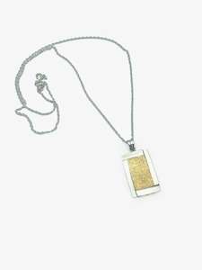 Necklaces: Text-ure Pendant