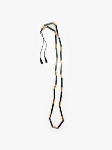 Necklaces: Black & Gold Tube Necklace