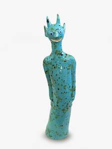 Sculptures Objects: Blue Crystal Devil