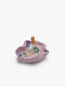 Ceramics: Lilac Crystal Ashtray