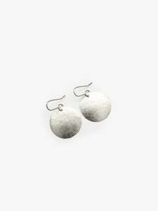Ilse Marie Erl: Round Silver Earrings