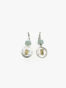 Barry Clarke Artist Works For Sale: Aquamarine Drop Earrings (BC275)