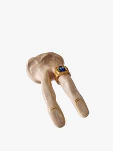 Sculptures Objects: Jewelled double finger with ring