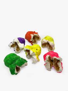 Mixed Coloured Popcorn Set of Six (MC1775)