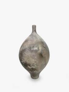 Graham Ambrose Artist Works For Sale: Pit Fired Teardrop Orb (GA849)