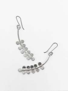 Lynn Kelly Artist Works For Sale: Kowhai Leaf Earrings