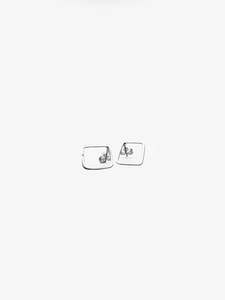 Ilse Marie Erl: Sketches Square Silver Stud Earrings (IME52)