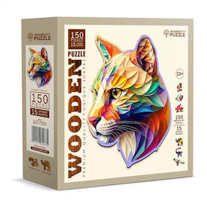 Cats: Gaudy Cougar 150pc Wooden Puzzle