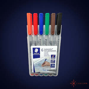 Accessories: Staedtler Water Soluble 6-Pack Markers Medium-Tip