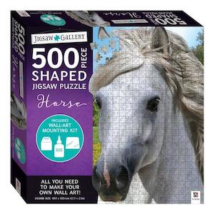 Kids Jigsaws: Horse Shaped Puzzle - 500pc
