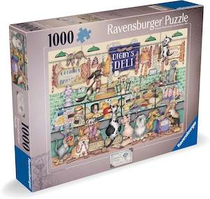 Jigsaw Puzzles: Ravensburger: Dapper Dogs Digby's Deli 1000pc uzzle
