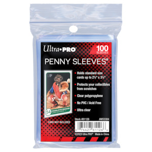 Ultra Pro: Penny Sleeves 2-1/2 Inch x 3-1/2 Inch 100 Pack