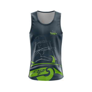 Tauranga Moana Outrigger Canoe Club Grey Singlet