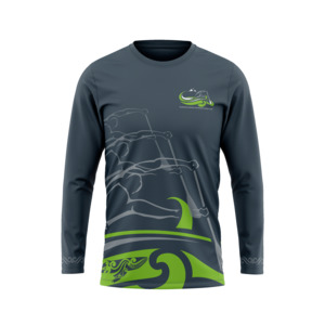 Tauranga Moana Outrigger Canoe Club Grey Long Sleeve Tee