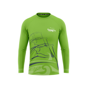 Tauranga Moana Outrigger Canoe Club Green Rashguard