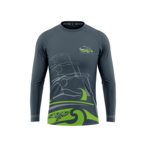 Tauranga Moana Outrigger Canoe Club Grey Rashguard