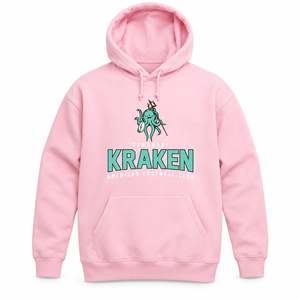 Hoodies: Kraken NFL Pink Cotton Hoodie