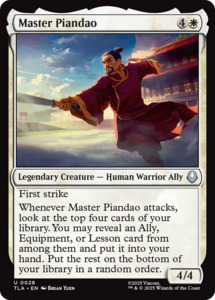 Mtg Singles Instock: Master Piandao [Avatar: The Last Airbender]