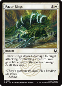 Mtg Singles Instock: Razor Rings [Avatar: The Last Airbender]