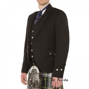 Products: Argyll Jacket - Black Barathea