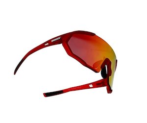 Riding Glasses: RAPTOR RIDING GLASSES - TRANSPARENT RED