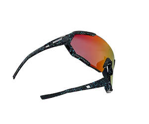 Riding Glasses: RAPTOR RIDING GLASSES - BLACK (PAINT SPLATTER)