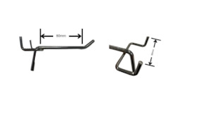 All Workbenches: Peg Board Hooks 80mm