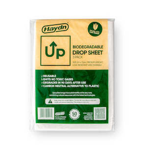 Surface Protection 1: Haydn® UP™ Biodegradable Drop Sheet 3 Pack