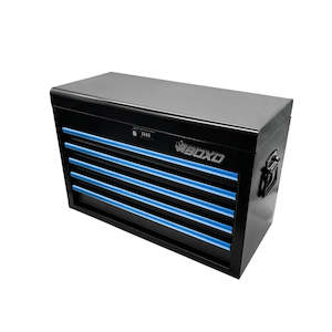 26" 5-Drawer Hand Carry Tool Box - Black, Blue