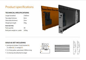 Straightcure Corten Steel Edging: Straightcurve 240mm 2.16m Flexline (Weathering Corten)