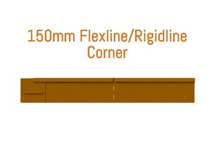 Straightcure Corten Steel Edging: Straightcurve 150mm Corner (Weathering Corten)