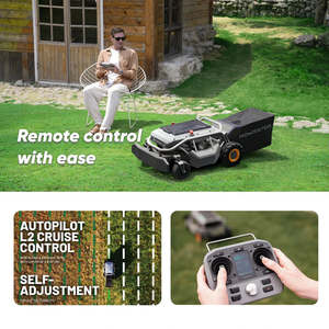 Push Mowers: Mowrator S1 Remote Control Lawn Mower 2WD 12Ah