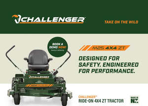 Ride On Mowers: Stevens Challenger™ Ride-on 4X4 ZT Tractor with 1 Deck