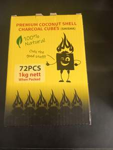 Charcoal: Commodities NZ Premium Coconut Shell Charcoal Cubes 1kg