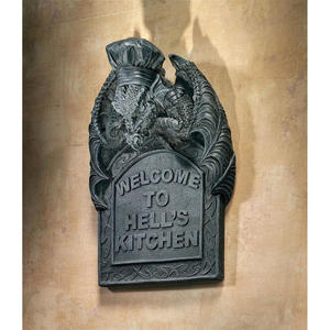Products: Hell's Kitchen Sculptural Dragon Wall Plaque