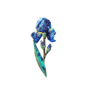 Wild Iris brooch